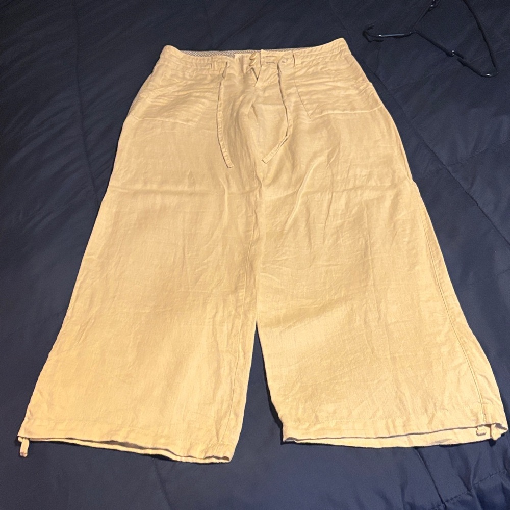 Love Tree Cream Straight Leg Pants